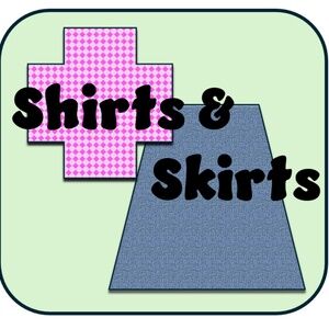 A collection of shirts, skirts, and suits